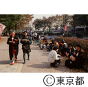 代々木公園付近の若者たち
