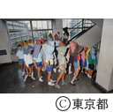 小学校での防災訓練