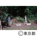 硫黄島の旧島民の墓地