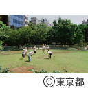 ゲートボールをするお年寄り