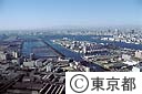 東雲より豊洲を望む（空撮）