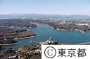狭山湖（山口貯水池）（空撮）