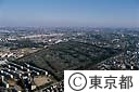 小平霊園の全景（空撮）