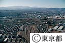 豊田の電車車庫付近（空撮）