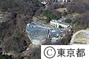 多摩動物公園、蝶の大温室（空撮）