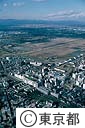 立川駅と広域防災基地（空撮）
