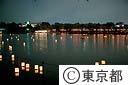 不忍池のとうろう流し
