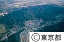 八王子のジャリ採石場（空撮）