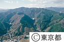 高尾山と自然科学博物館（空撮）