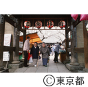 新井薬師にお参りに来たお年寄り