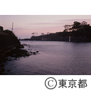 波浮港の夕暮れ