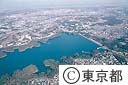 多摩湖（空撮）