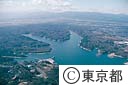 狭山湖（空撮）