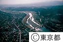 小作取水堰（空撮）