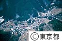 檜原村南郷の集落（空撮）