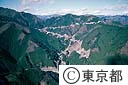 檜原村数馬を通る奥多摩有料道路（空撮）