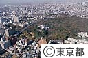 東京都庭園美術館と国立自然教育園（空撮）