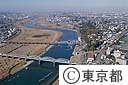 多摩川丸子橋（空撮）