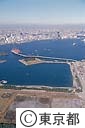 東京港連絡橋工事（空撮）