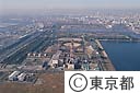 都立夢の島公園（空撮）