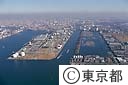 有明地区と豊洲埠頭（空撮）