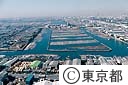 新木場木材団地（空撮）