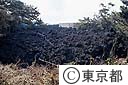 溶岩に埋った阿古小学校