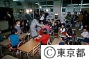 大島噴火のため島より小学生編入
