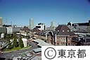 東京駅丸の内南口側　中央郵便局屋上より