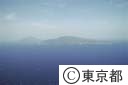 八丈島の全景（空撮）