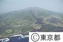 割れめ噴火のあと（空撮）