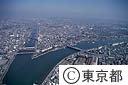 新中川と江戸川の合流点