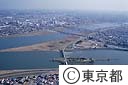 旧江戸川と江戸川の合流点