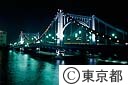 清洲橋　ライトアップ
