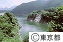 渇水の薗原湖