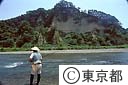 六枚屏風岩付近のあゆつり