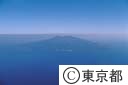 八丈島全景（空撮）