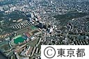 神宮球場周辺（空撮）