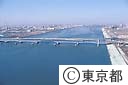 荒川湾岸橋（空撮）