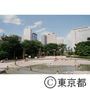 新宿中央公園と高層ビル群