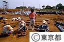 遺跡の発掘