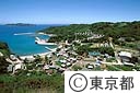 母島唯一の町、元地全景