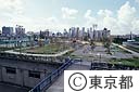 下水処理施設の上部を利用した公園