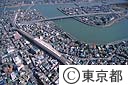 中川（青砥駅付近）（空撮）