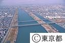 荒川河口（空撮）
