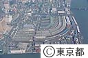 築地中央卸売市場（空撮）