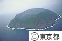 青ヶ島全景（空撮）