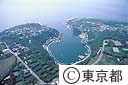 波浮の港（空撮）