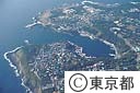 波浮の港（空撮）