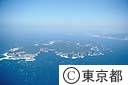 式根島全景（空撮）